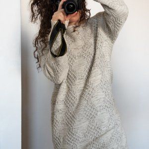 Roots Knit Dress with Scarf